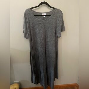 LuLaRoe Carly XL - Solid Heather Grey
